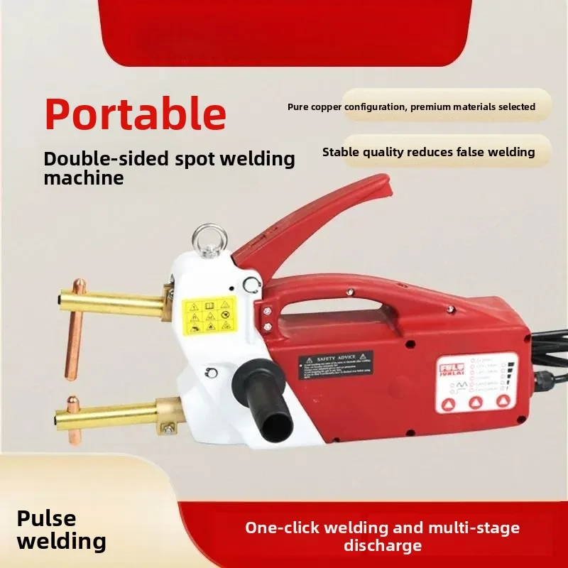 For Handheld Double Sided Spot Welding Machine Aluminum Rivet Pulse Touch Welder Automotive Sheet Metal Repair Tool