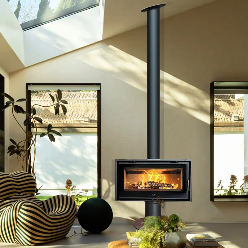 New design home wood burning stove decoration living room heating fireplace