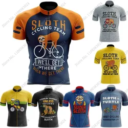 Maillot Sloth 2023 ๋จ์ฑ์ฉ ์ฌ๋ฏธ์๋ ๋งํ ์ ๋๋ฉ์ด์
์ฌ์ดํด๋ง ์ ์ง ์ธํธ, ์ฌ๋ฆ ์์ ๊ฑฐ ์๋ฅ ์
์ธ ์ ์ฅ, ์์ ๊ฑฐ ํฑ๋ฐ์ด ๋ฐ๋ฐ์ง, MTB ๋กํ
