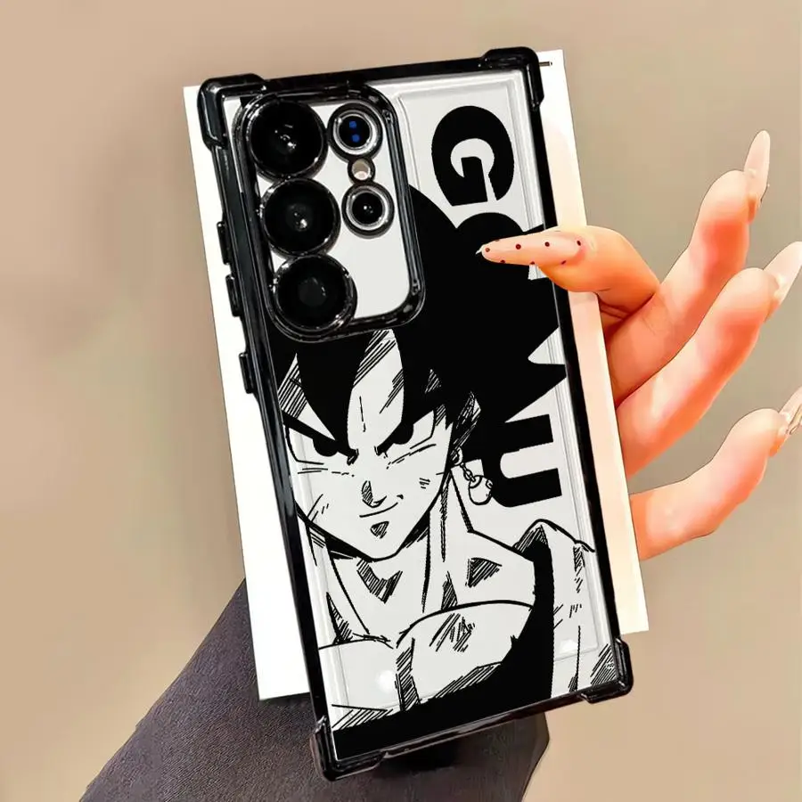 حافظة لهاتف سامسونج جالاكسي S20 FE S23 S25 Edge S21 Plus S22 Ultra S24 Dragon Ball Goku VS Vegeta