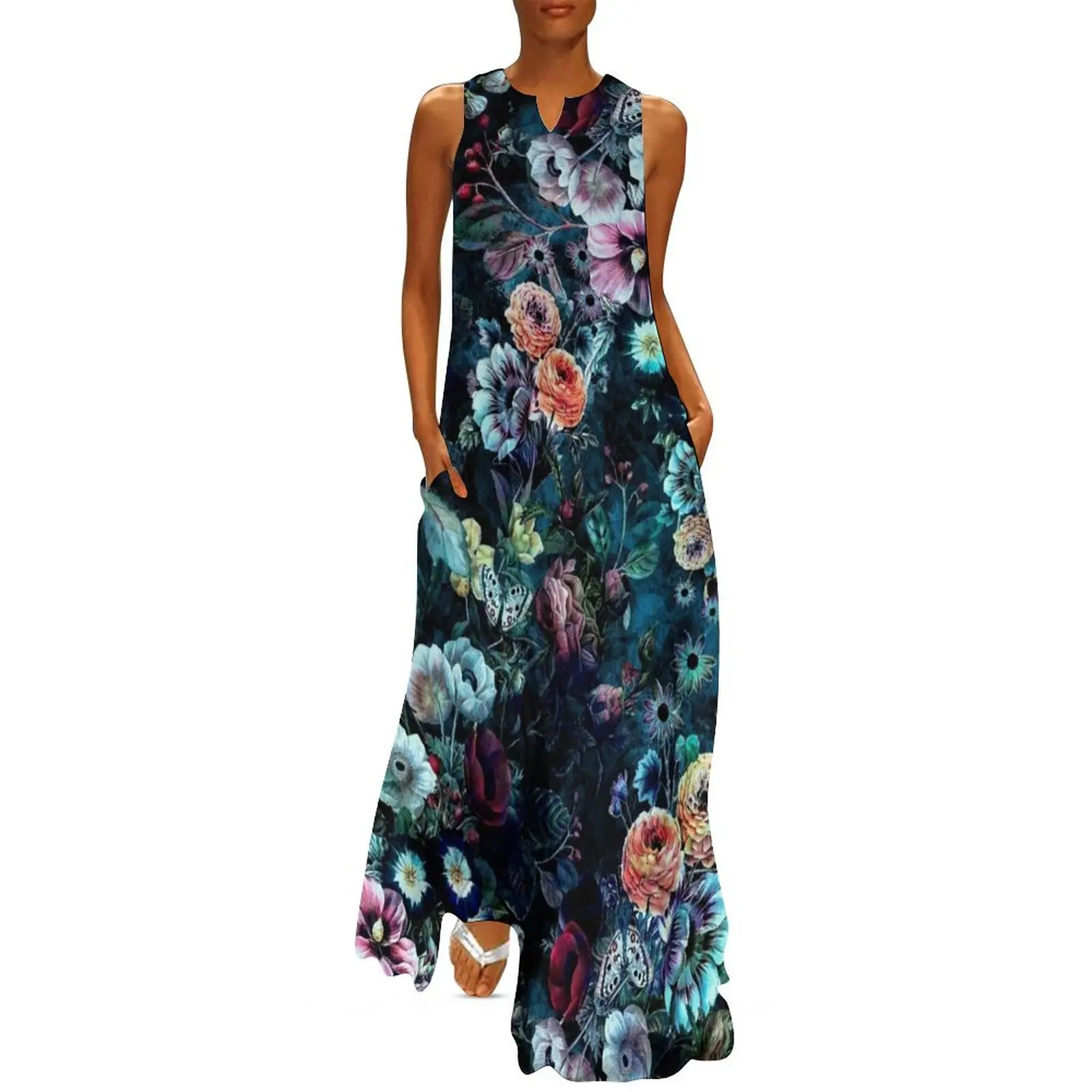 Night Garden Long Dress luxury dress party dresses woman summer dresses ladies 2024