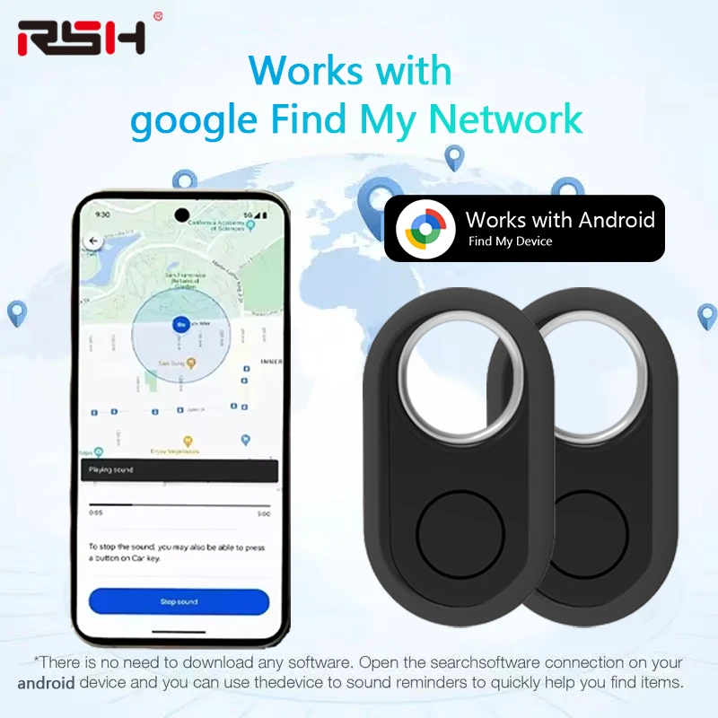 ATUVOS Air Tag sleutelzoeker - 1 stuk - Sart Tracker copatibel et Apple Waar is? App (alleen