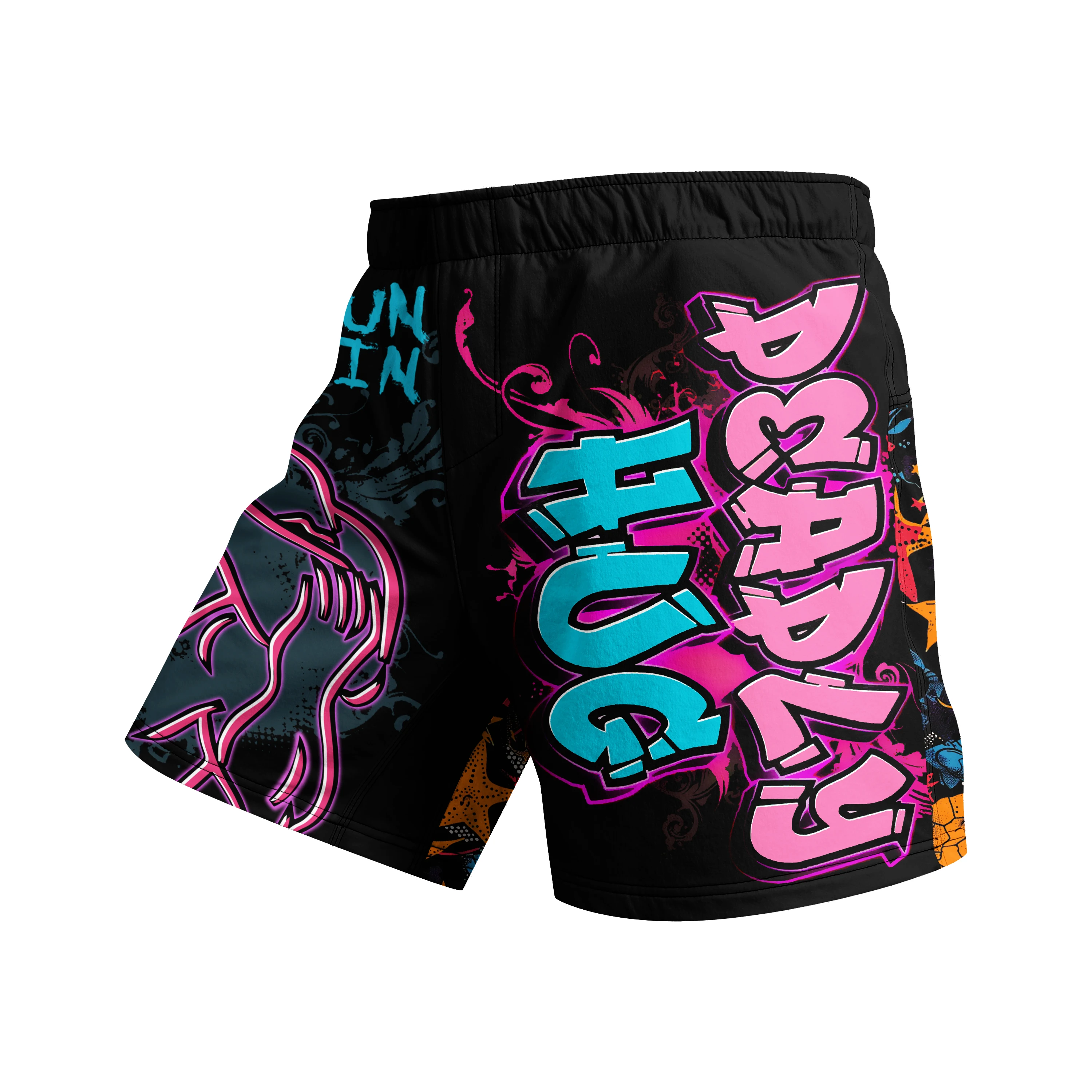 Cody Lundin Fashion Men High Quality MMA Shorts OEM Design Jiu Jitsu Combat Training Wear Animal Print Men Gym Fitness Shorts