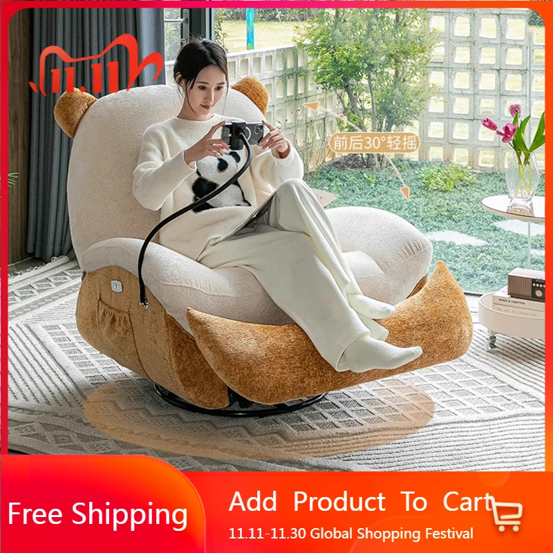 

Удобные стулья-качалки для гостиной, мобильные игровые стулья для спальни, роскошные стулья, дизайнерская мебель для чтения Fauteuil Salon, балконная мебель