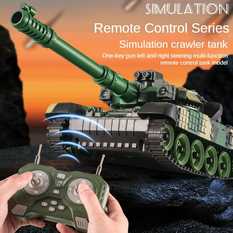 

Радиоуправляемый танк T90, 13 каналов, с функцией имитации стрельбы, гусеничная модель боевой машины, электронная игрушка для детей.