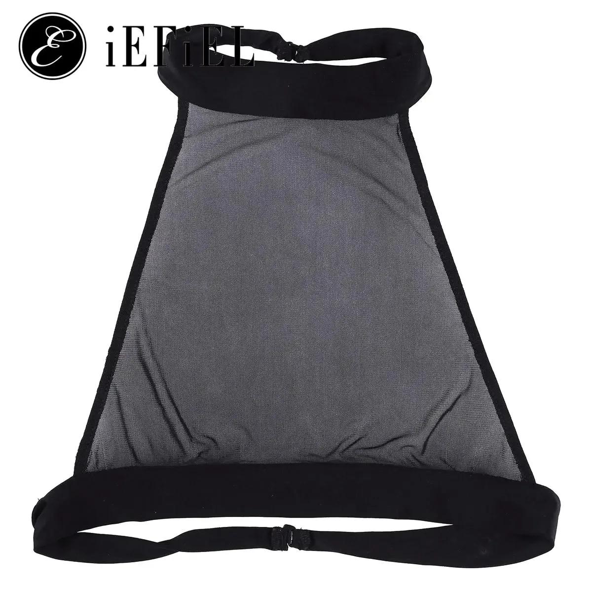 

Women Sheer Mesh Halter Neck Backless Tank Crop Top Sexy See-Through Cami Bra Mini Vest Nightwear Clubwear Valentine's Day Gift