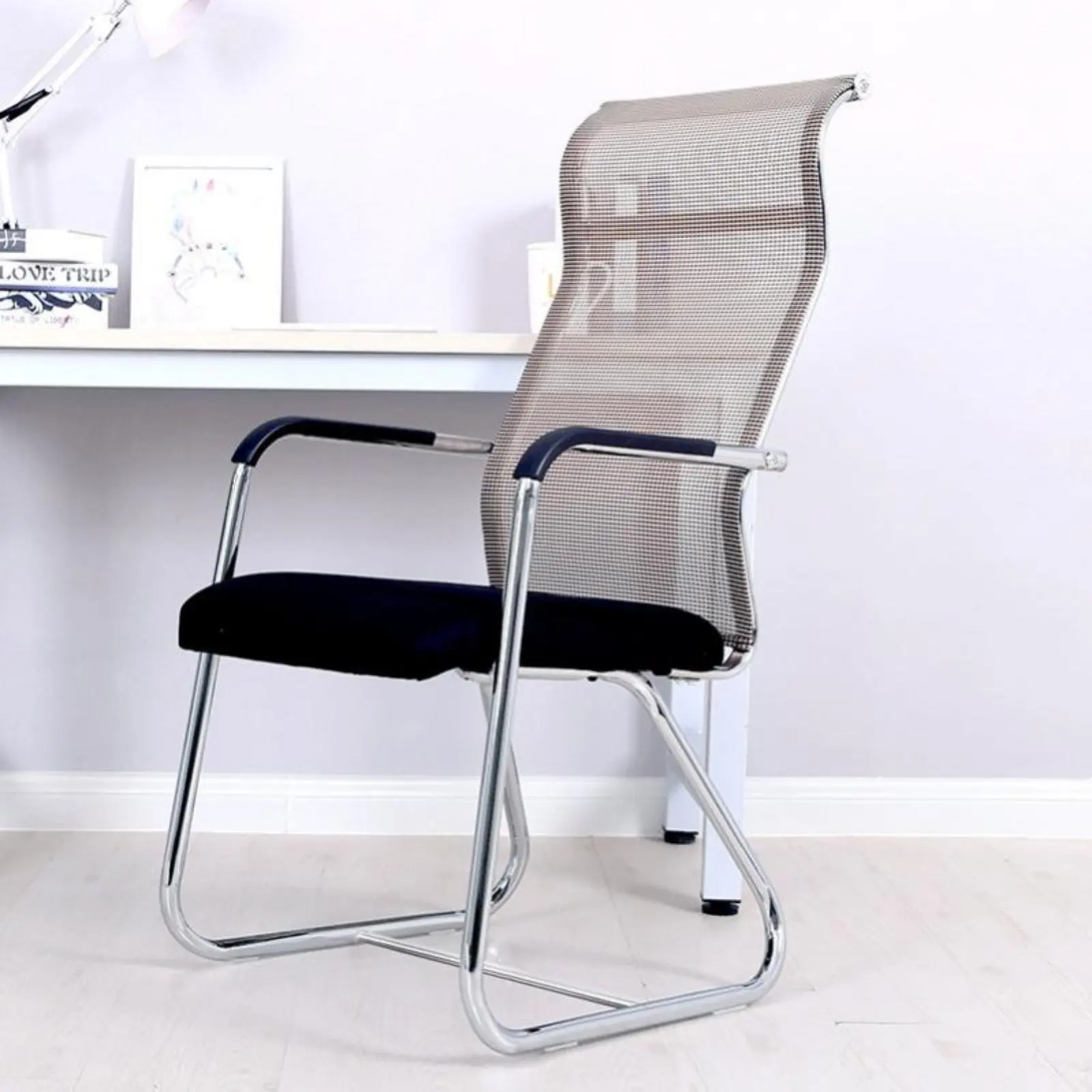 

Кресло-трансформер High-Spine Sled Base без колес, офисная мебель, эргономичная поддержка, устойчивая конструкция для гостей, крупных и высоких пользователей