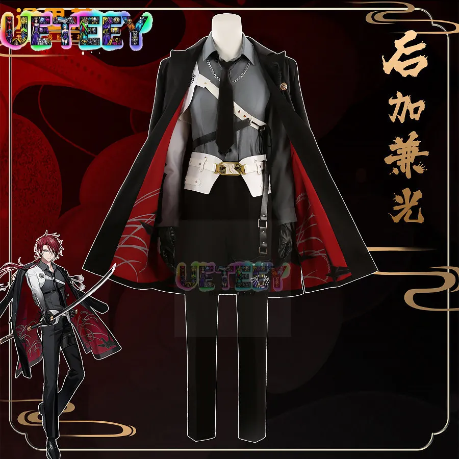 UETEEY COS Touken Ranbu Uguisumaru Cosplay Costume Custom Military Uniform Suit Coat Cape Halloween Anime Costume Custom Size - view 2