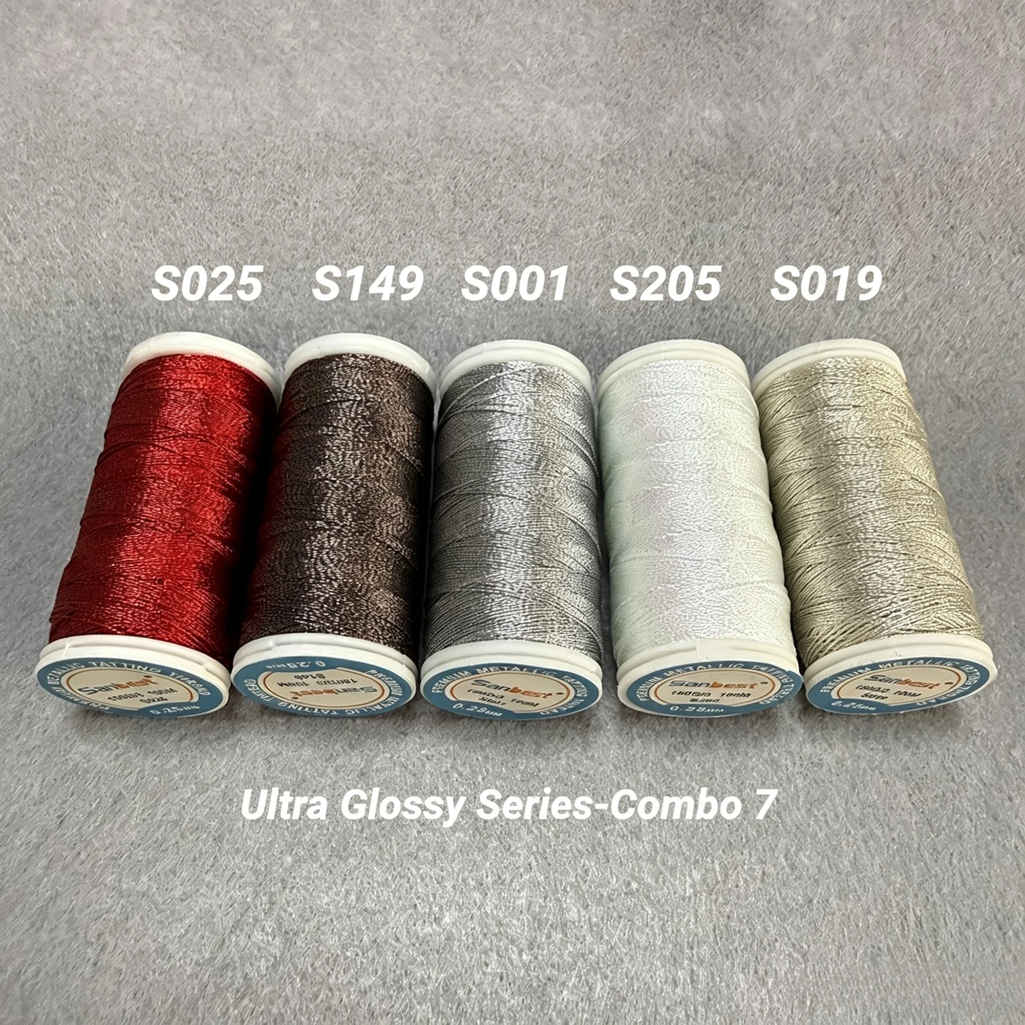 2026 Sanbest 3-fädiges Metallic-Filzgarn-Set für Shuttle-Tatting-Spitze, DIY handgemachtes Armband, Ohrringe, Makramee-Garn-Bastelset – Detail 11