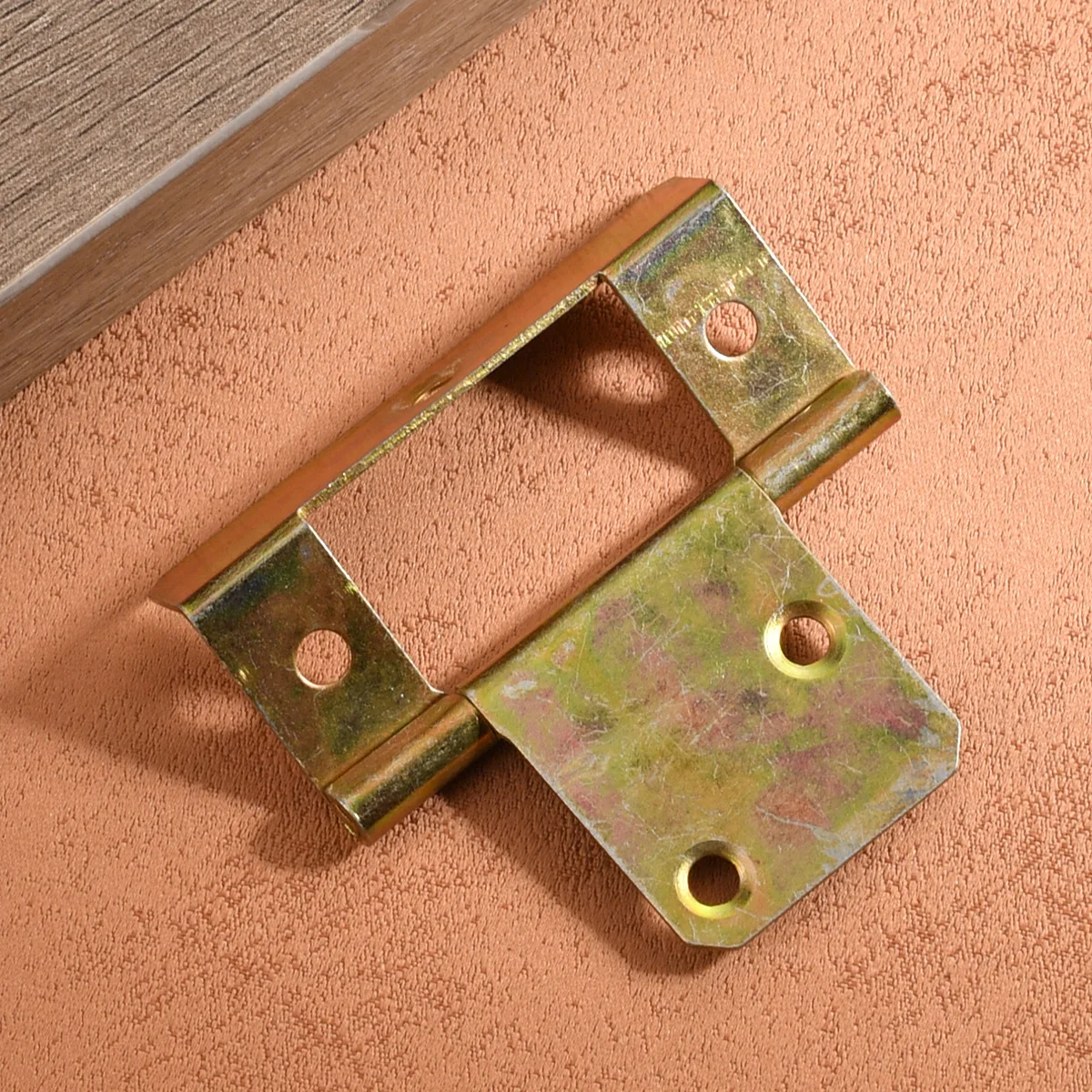 Furniture hardware fittings for mother and child hinges, four fold five hole bending hinge hardware connectors