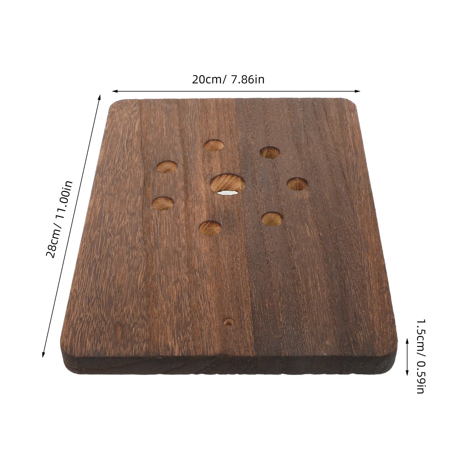 Solid Wood Fern Mounting Board Wall Planter for Staghorn Orchids Succulents Indoor Hanging Planter Living Room Study Office