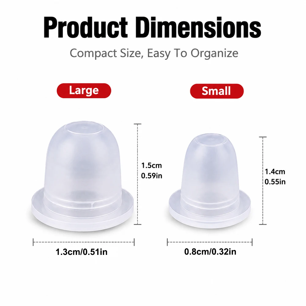 1000/500/300/100pcs Silicone Tattoo Ink Cup Caps Holder Container Cap Pigment Holder Tattoo Ink Caps Holder Tattoo Accessories