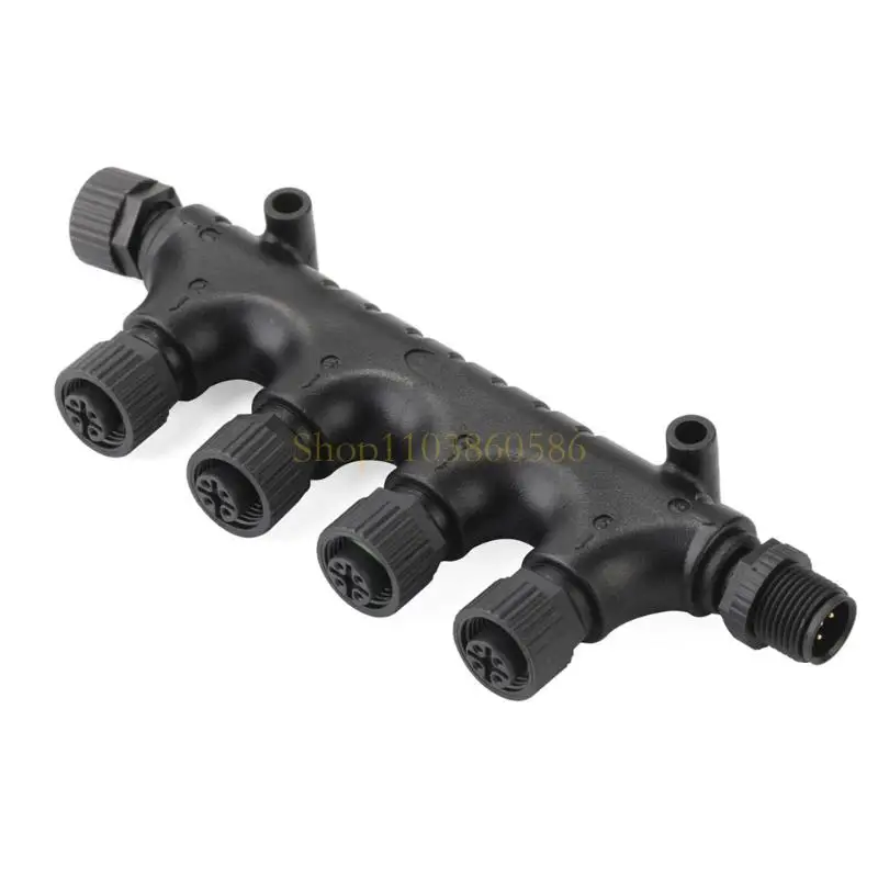 

242A 4 Port T Connector 5 Pin IP67 Waterproof Joiner Connector Boat Navigation Equipment Simple Installs for Matsutec NMEA200