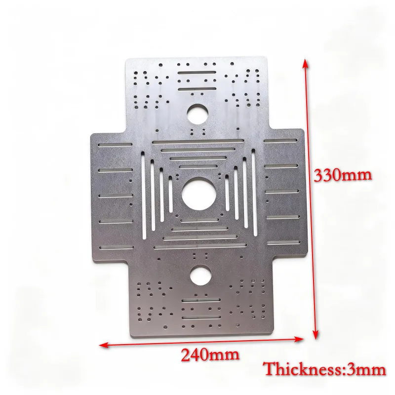 Carro Robô com Rodas Mecanum 4WD, Placa Grande de 330+240mm, Capacidade de Carga de 10-20Kg, Motor 12V para Arduino ROS, Chassi de Braço Robótico, Peças de Brinquedo para Kit DIY
