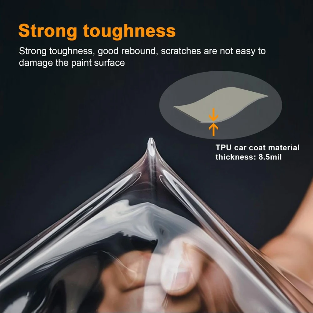 

Reliable-For Tesla Cybertruck 2024 TPU Paint Protection Film Front Bumper Headlights HD Scratch Protector Exterior Accessories