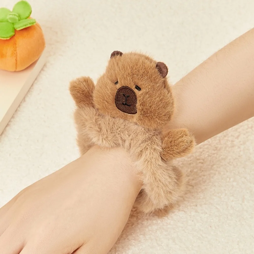 New Cartoon Capybara Hair Accessories Girly Heart Headwear Hair Rope Barrette Elastic Hair Clip for Women Girl