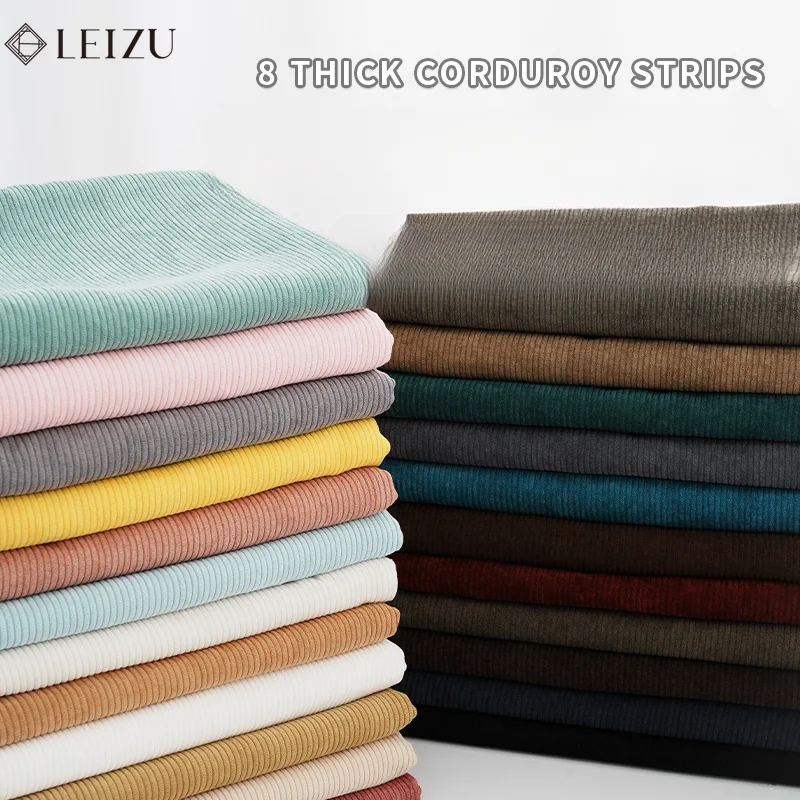 0.5/1/2 Yard Corduroy Fabric Solid Color Stripe Spring Autumn Handmade Making Doll Suit Jacket,Sofa Cover, Pillowcase, Clothing