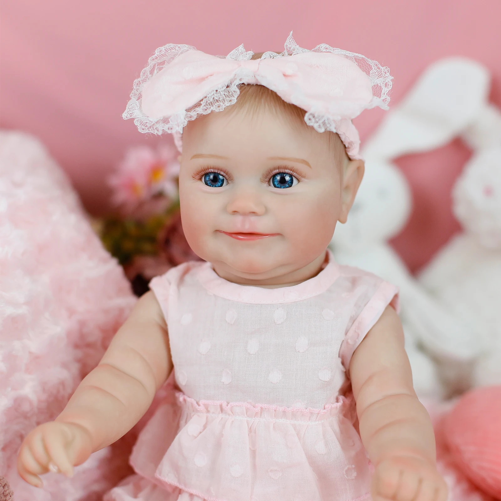 20inch Maddie Full Body Soft Silicone Vinyl Baby Reborn Doll Lifelike Hand Detailed Painted Visible Veins for Girl Xmas Gifts