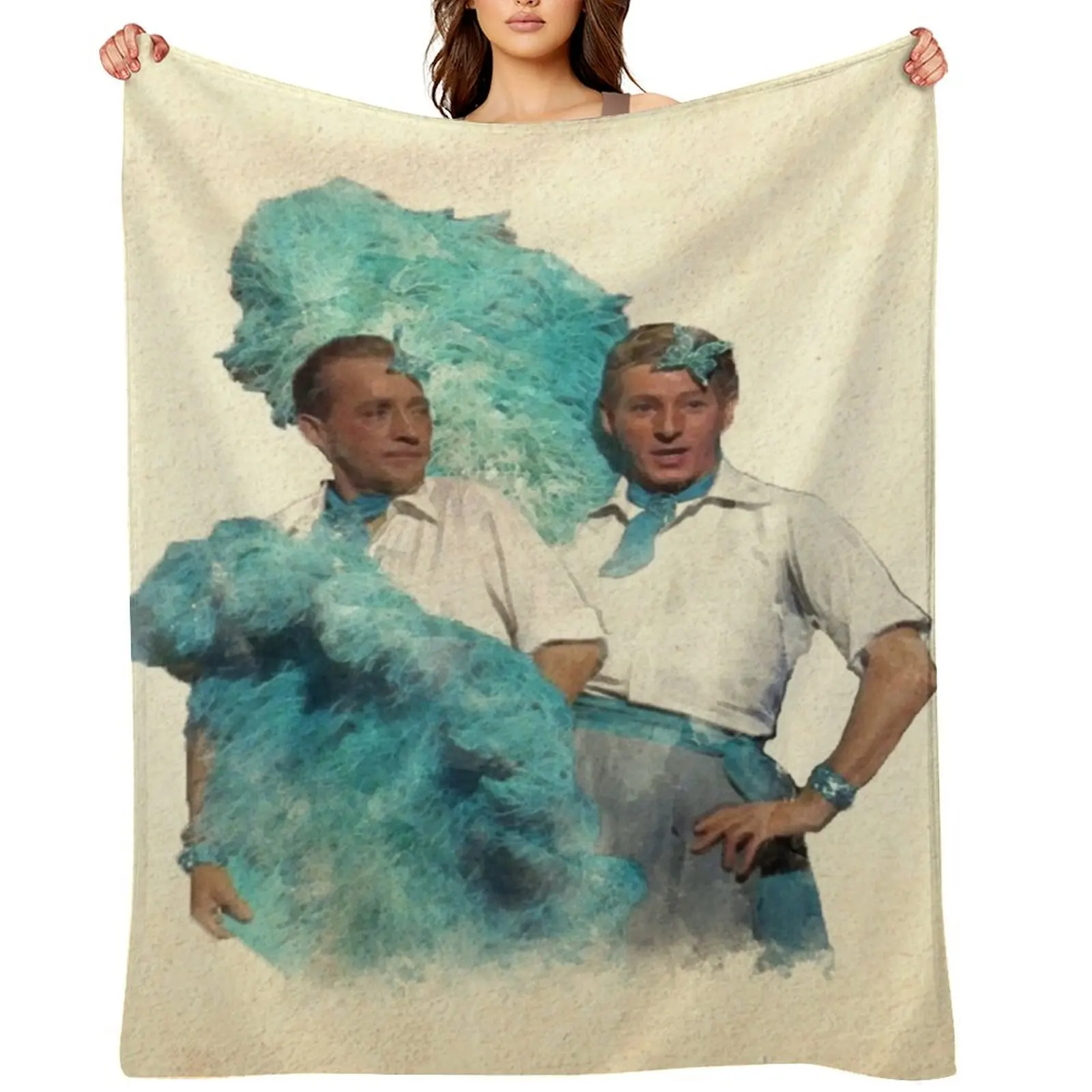 

Reprise (Sisters) - Watercolor Throw Blanket Beautifuls Decorative Sofa Hair Plaid Blankets