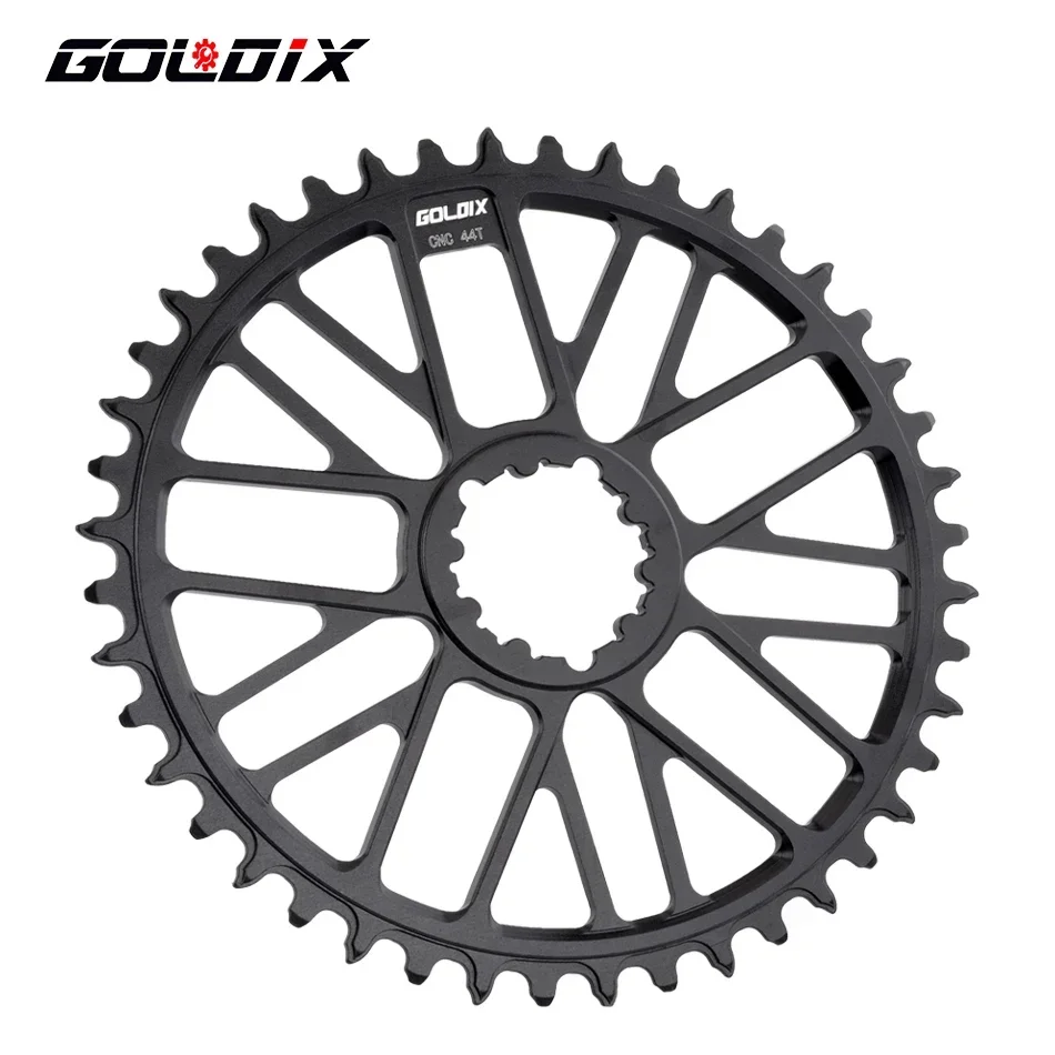 GOLDIX Ultralight Bicycle Directly Install Chainring Narrow Wide Teeth 0mm Offset Chainwheel for MTB/Road Bike Crankset