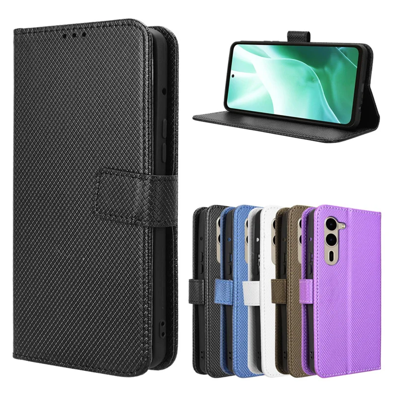 Flip Case For Fujitsu Arrows We2 Plus Case diamond Wallet Leather for Fujitsu Arrows We2 F-51E F-52E International edition Cover