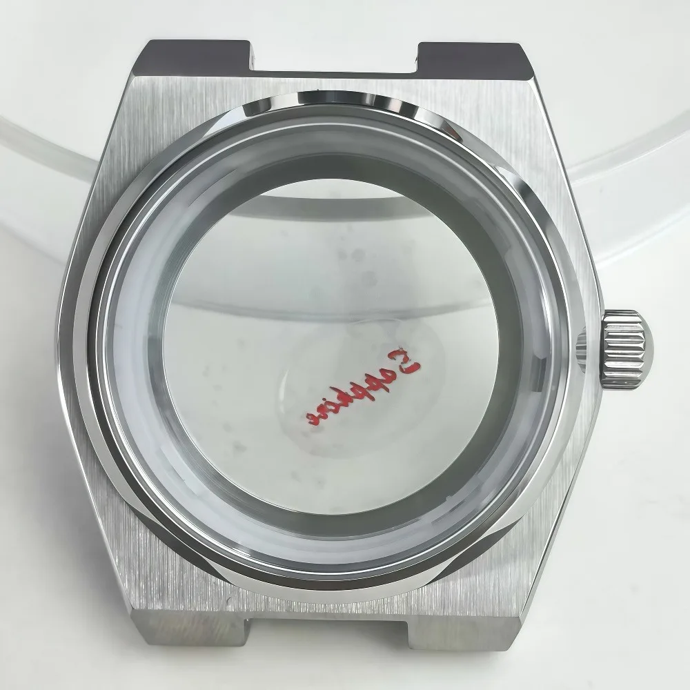 PRX Super Player 40mm Sapphire Glass Watch Case  for NH35 NH36 Movement Transparent Back Cover Watch Part