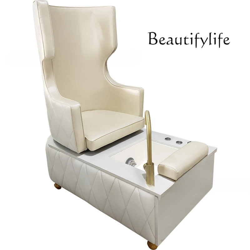 

Nail Art Sofa Chair High Back Luxury Throne Foot Therapy Chair Single Foot Soaking Foot Bath Gorgeous Sofa Seat