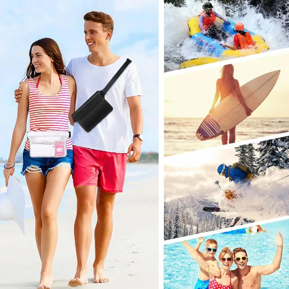 Waterproof Swimming Diving Bag PVC Beach Drifting Diving Waist Pack Shoulder Bag Underwater Mobile Phone Case Outdoor Dry Bag