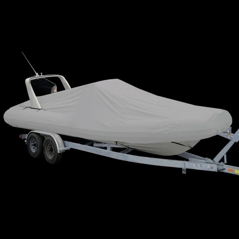 

Inflatable boat cover with rear opening
