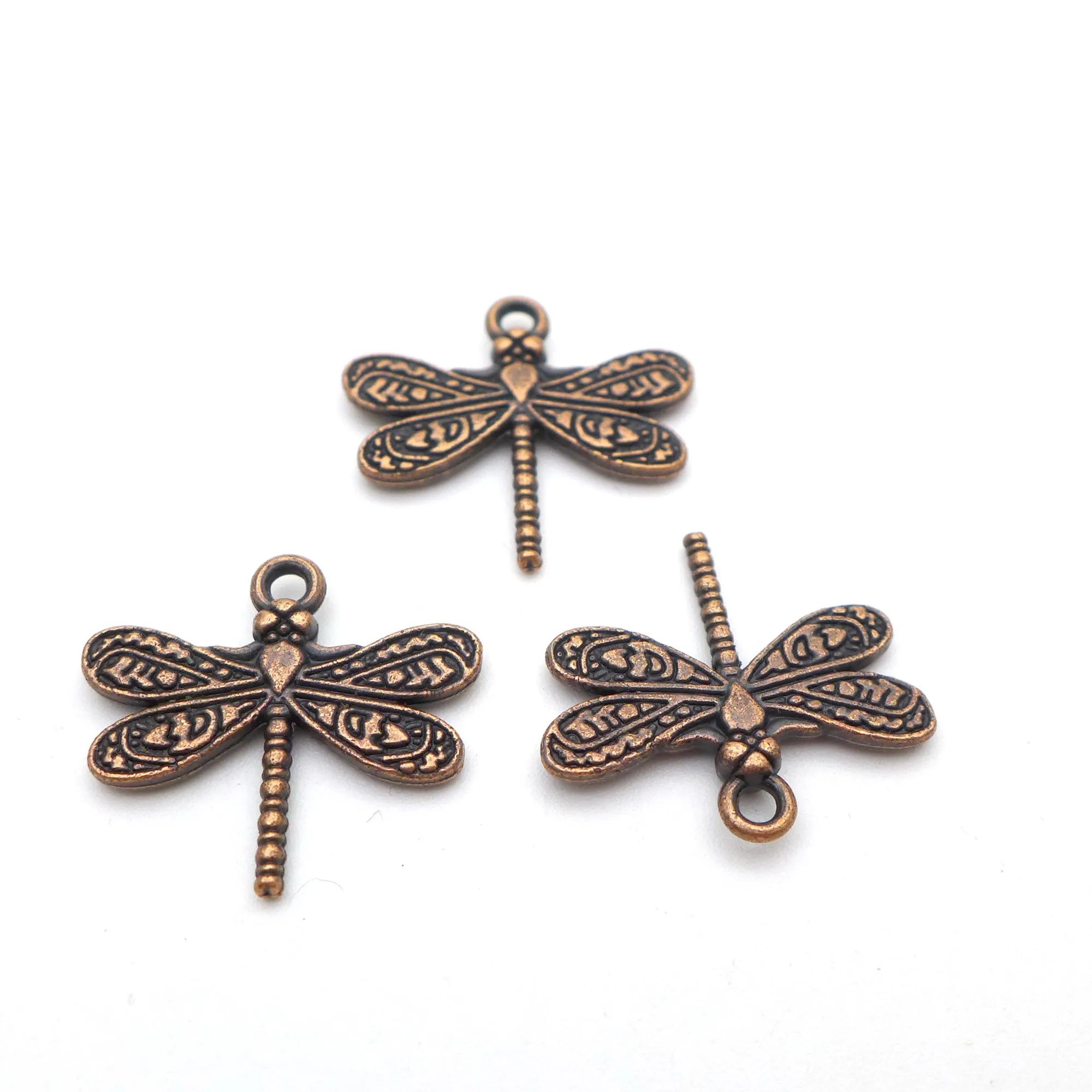 

100 pcs 21*19MM Zinc Alloy Antique Copper Butterfly Charm Pendant Beads Jewelry Earrings for Women Animals Insect Free Shipping