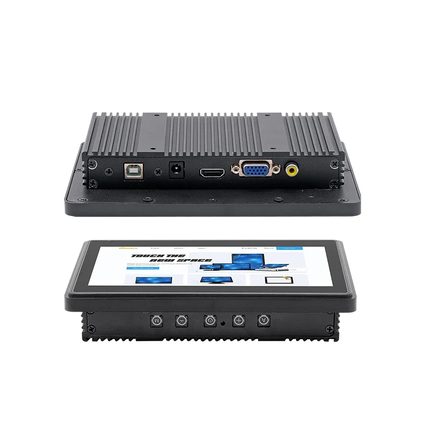 Muito bom 2025 7 polegadas embutido instalar monitor industrial display lcd montagem na parede industrial full hd lcd toque capacitivo industr