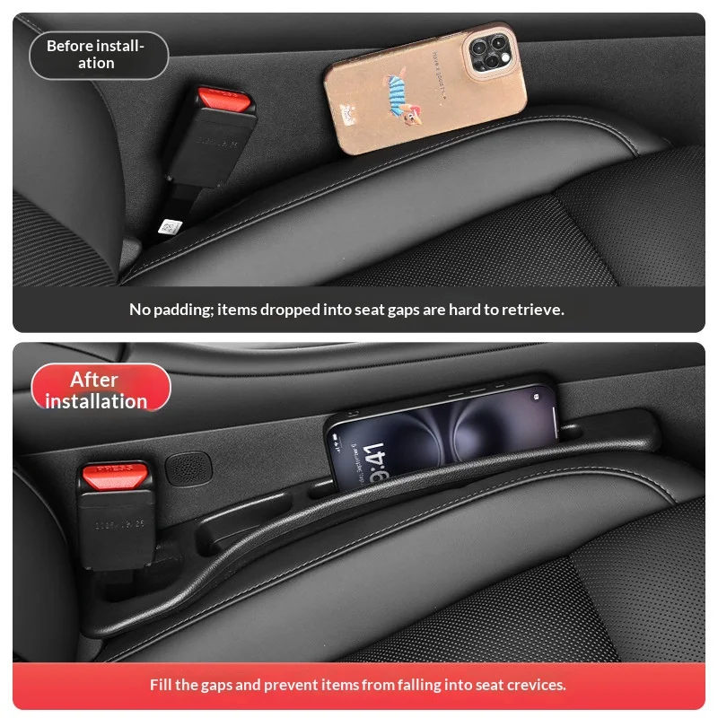 For BYD Shark 6 2024 2025 2026 PHEV 2PCS Universal Car Seat Leak Proof Strips Gap Side Seam Filler Storage Accessories view 5