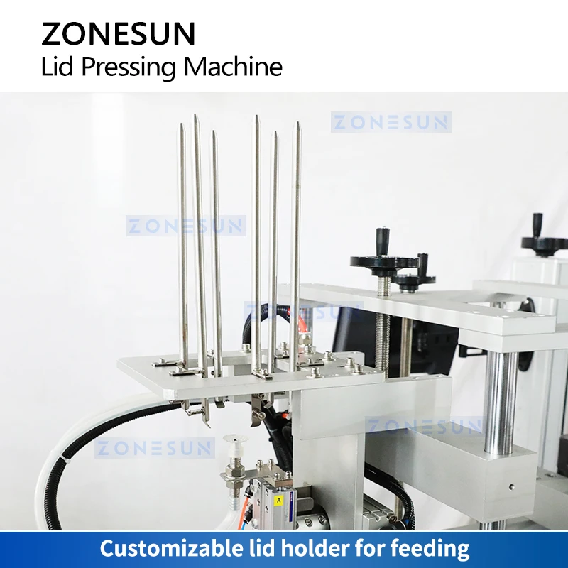 Zonesun ZS-VTYG01 Lid Pressing Machine Automatic Lidding Machine Lidder Plastic Lid Press Equipment Ice Cream Packaging Machine