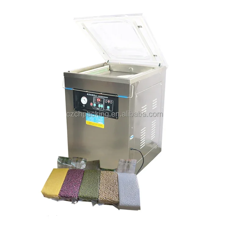 

DZ-400 Chicken Cheese Coffee Powder Bag Packaging 220V Vacuum Sealer Auto Packing Bags Bulk Vacuum Packing Machine