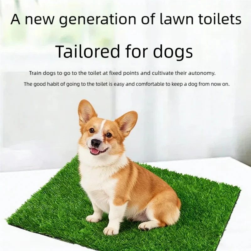 Artificial Grass Puppy Potty Mat Washable Permeable Dog Pee Turf Lawn Trainer Pad Indoor Outdoor Pet Housebreaking Training Mat view 2