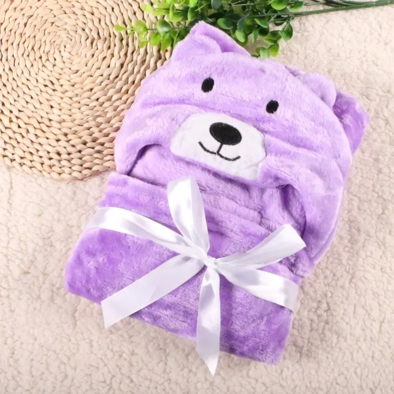 15 Designs High Quality Wholesale Newborn Baby Hooded Blanket Animal Shapes Cloak Lovely Soft Towels Blankets