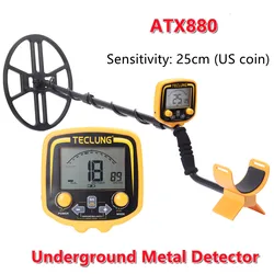 ATX880 Underground Metal Detector Professional High Sensitivity Adjustable Gold Detector Treasure Hunter Waterproof Search Coil