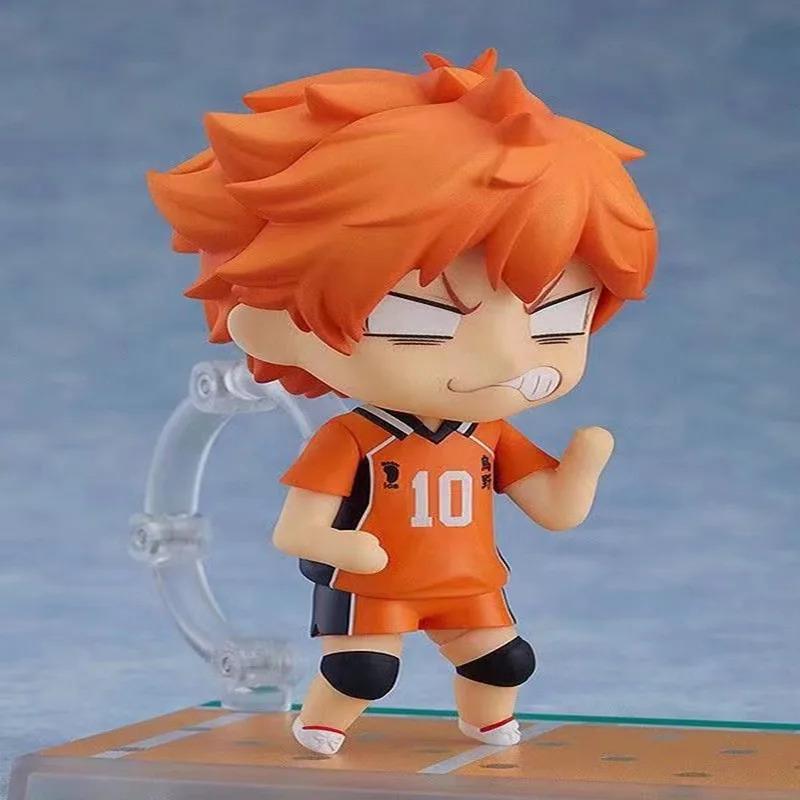 Q Version Ton Volleyball Junge Hinata Shoyo, Neuling Karas uno bewegliche Gesicht wechselnde Figur Ornamente für Kinder geschenke