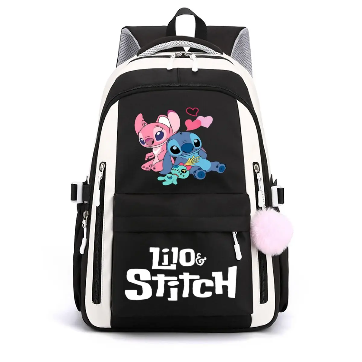 

Disney Lilo & Stitch Backpack for Girl Boy Student Teenager Cartoon Stitch Schoolbags Women Casual School Backpack Travel Bags