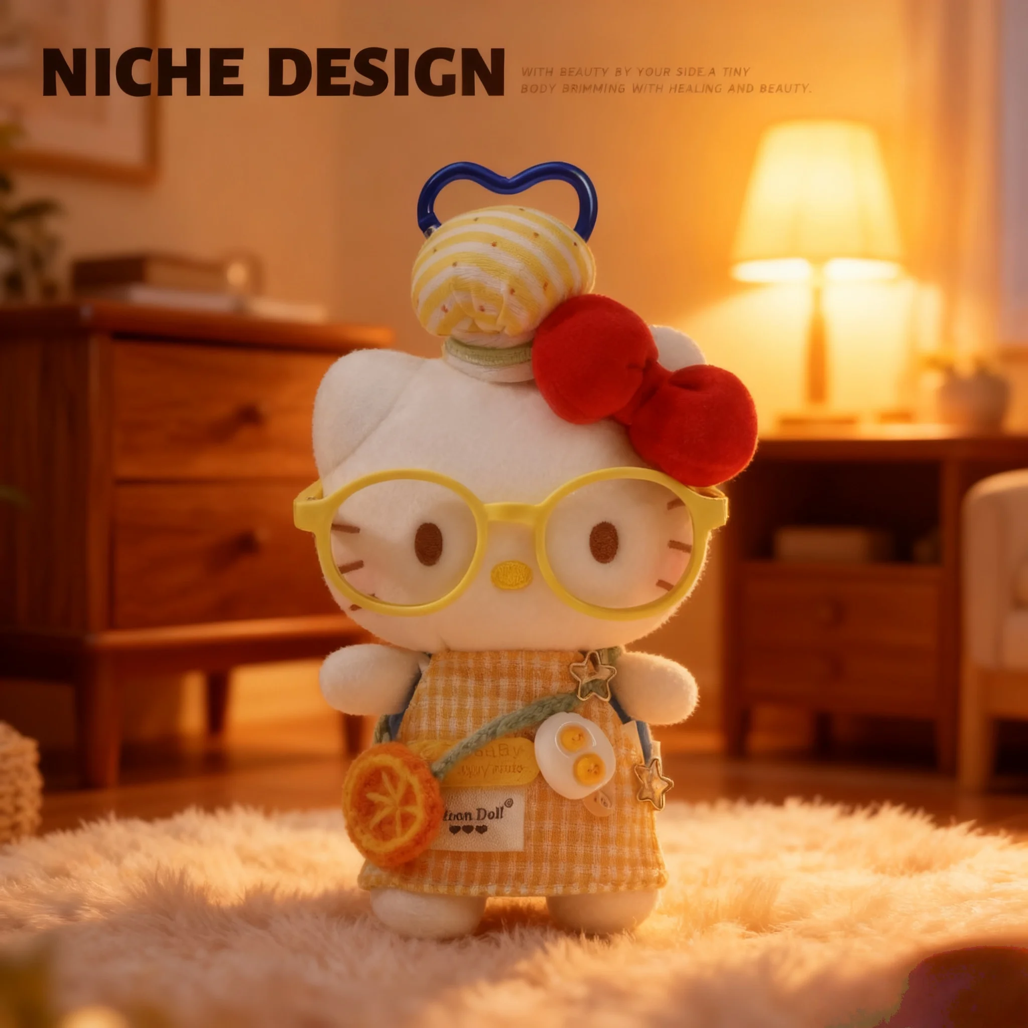 Nuovo portachiavi in peluche Hellokity Cartoon Kawaii Fashion Doll Ciondolo Studente Zaino Ciondolo Decorativo Doll Fan Series Regalo