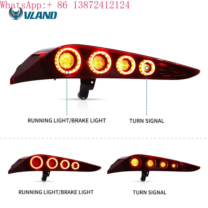 

VLAND Factory Full LED Tail Lights for Toyota GR Supra 2019-UP 5th Gen (Model Code J29/DB A90/A91)