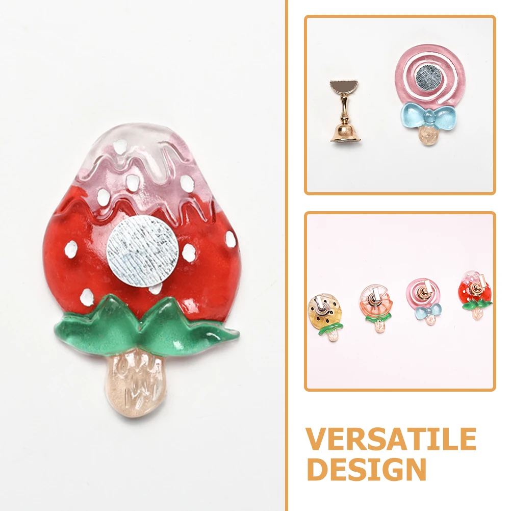 4 stuks Nail Art Practice Stand Hars Nagelhouders voor het schilderen van nagels Draagbare valse druk op displaystandaardbenodigdheden