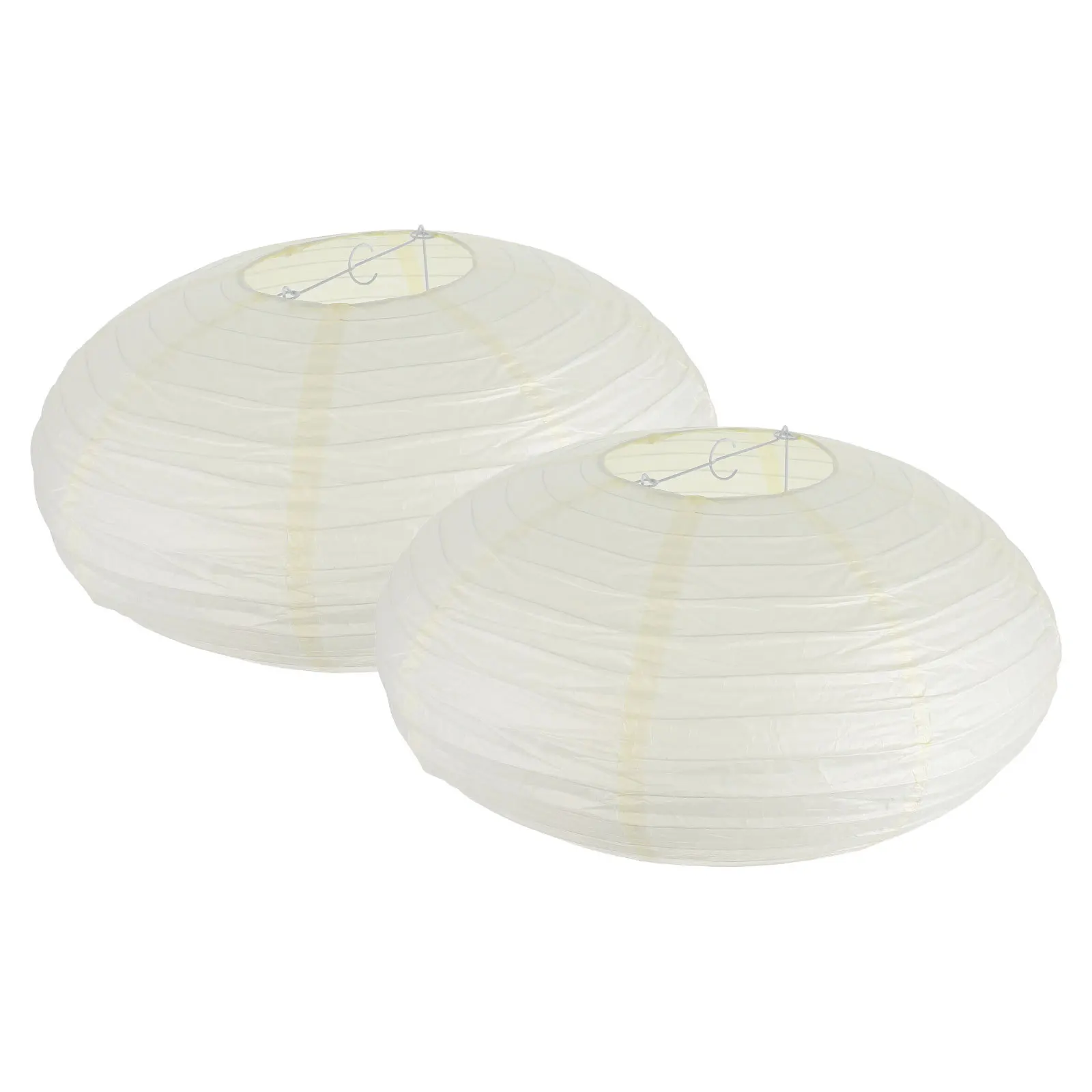 2 pièces lampe en papier lanterne abat-jour Pastel fer suspendu pliable remplacement suspension lanterne abat-jour décor à la maison