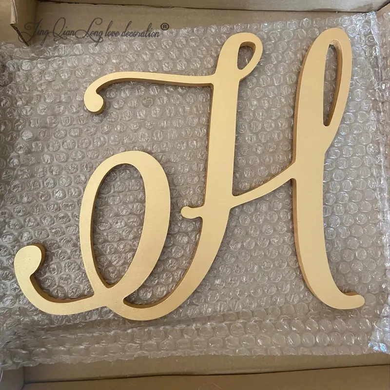 Mid Century Modern Wood Letter: Custom Wall Monogram, Nursery Decor