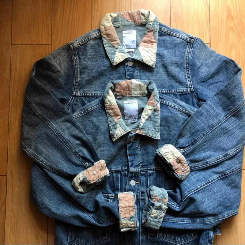 VISVIM WMV 101 JKT DAMAGED GEO PATCHWORK floral collar denim jacktetic