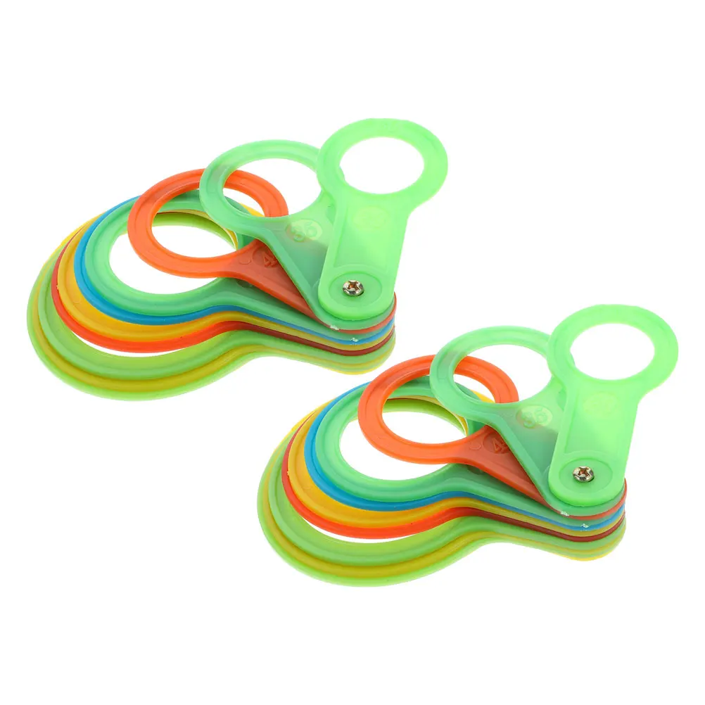 

2Sets Fruit Sizing Circles 25-110mm Plastic Diameter Gauge Grading Tool for Vegetables Fruits Precise Measuring Device Home