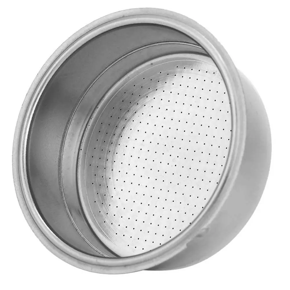 Cesta de polvo de doble capa de acero inoxidable, accesorios para máquina de café, cesta de filtro de café, tazón de filtro para 51mm