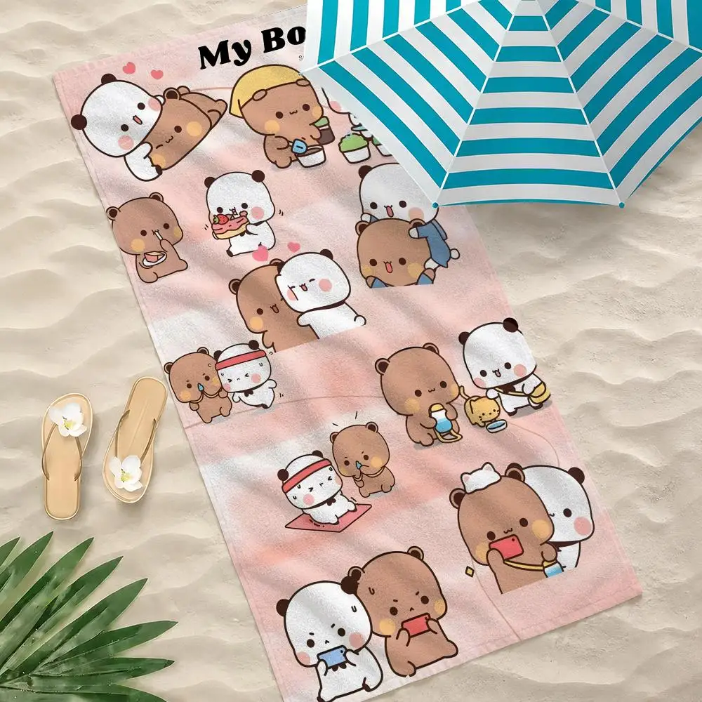 Character Bubu Dudu Towel Towel Beach Towel Oversized Quick Dry Towel Absorbent Soft Swim BeachTowels for Men Women