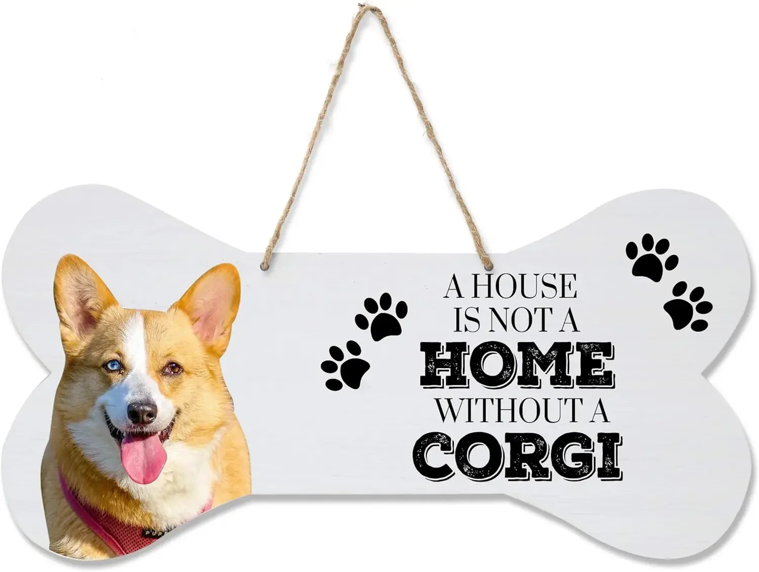 House Is Not Home Without Pet Wooden Hanging Signs Warning Bone Wall Decor Wood Plate Family Dog Lover House Decor Pupple Plaque