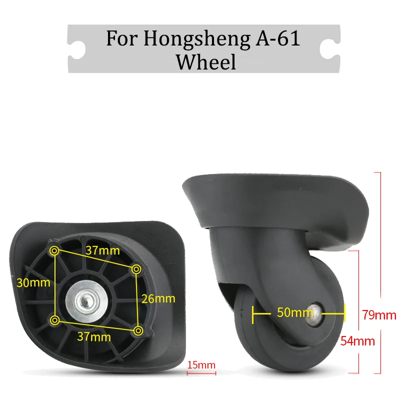 

For Hongsheng A-61 Universal Wheel Replacement Suitcase Rotating Silent Smooth Convenient Shock Absorbing Accessories Wheels